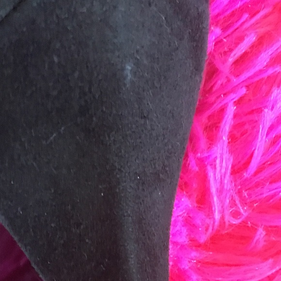 💝See New Listing💝 Enzo Angiolini Black Lace up Leather Boots Fur 9 1/2 M  GUC - Picture 8 of 13